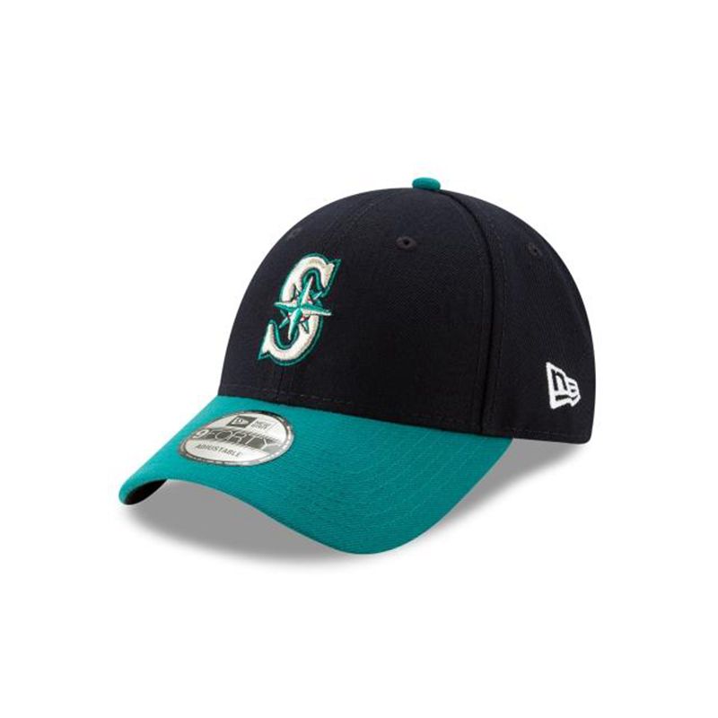 MLB Seattle Mariners Alt The League 9Forty Adjustable (MQM8452) - Black New Era Caps